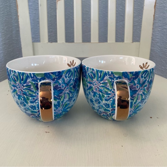 Lilly Pulitzer Blue Maintenance 12 Ounce Mug New without Box Lot - Picture 1 of 7